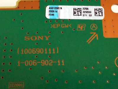 KIT TARJETAS  SONY / NUMERO DE PARTE MAIN A5014255A / 1-006-895-21 / A-5014-266-A / T-CON LJ94-45103E / DRIVER A5012967 / A-5012-967-A / 1-006-902-11 / FUENTE 100611011 / APS-435 / 100611012 / 100660311 / PANEL YDAF065DND01 / MOD XBR-65X90CH / XBR65X90CH - Imagen 4